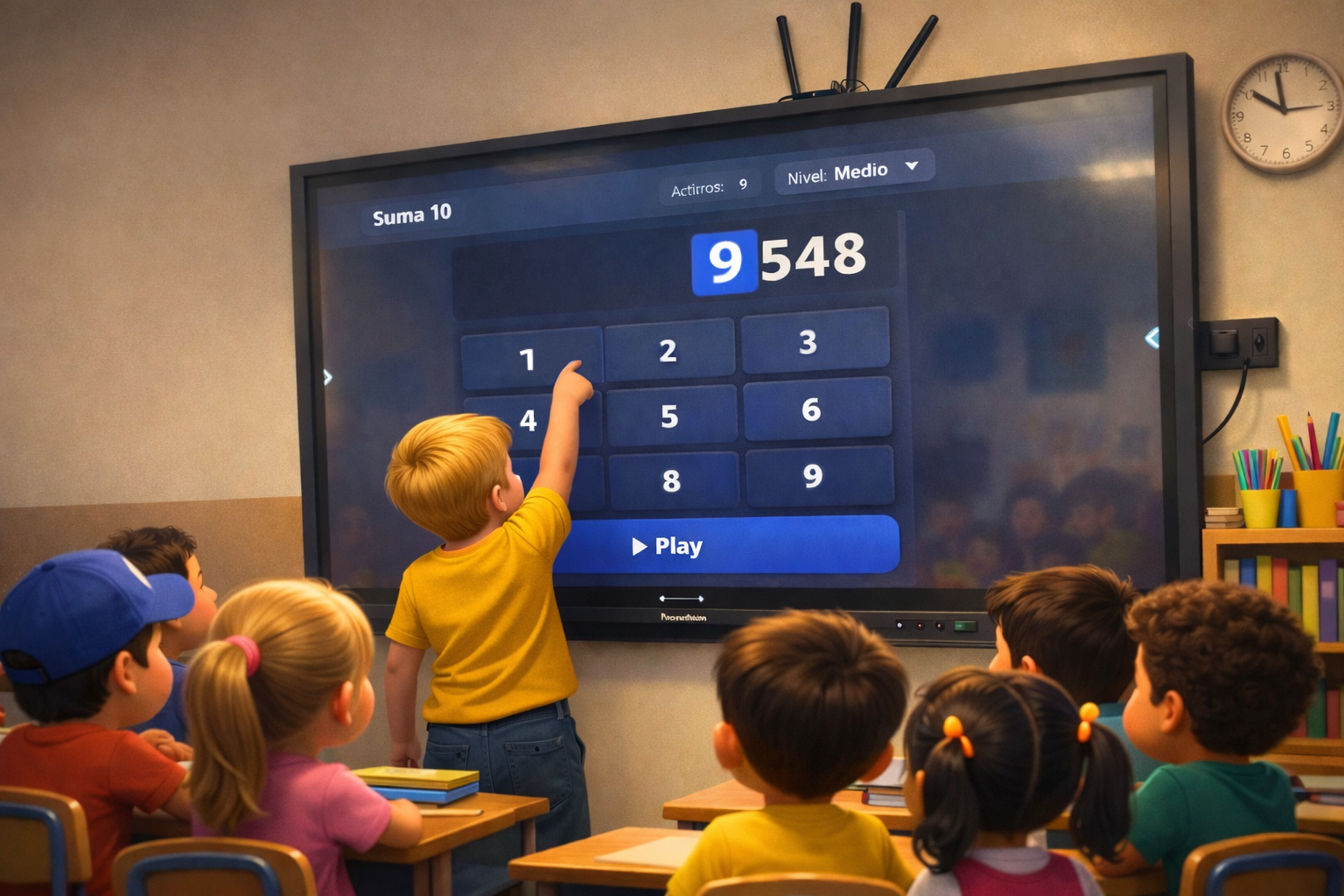 Math learning game for kids